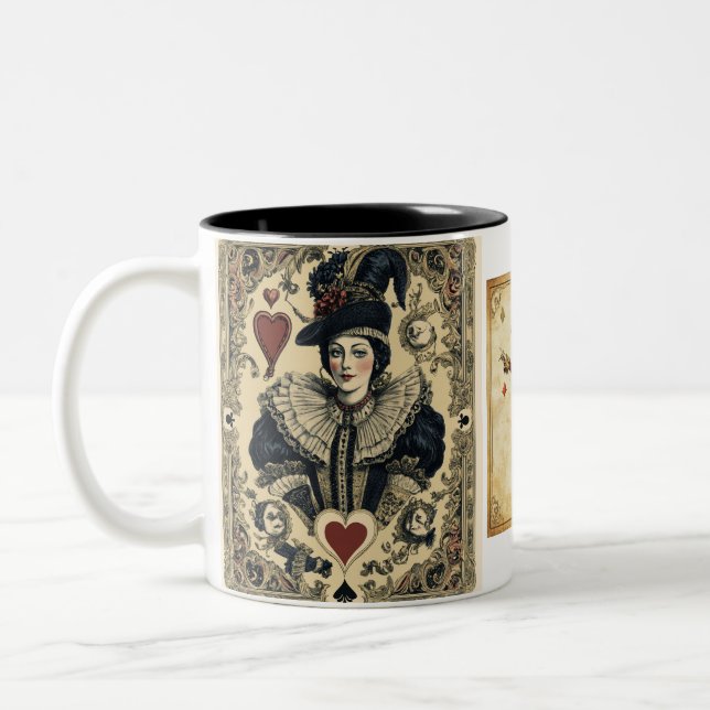 Taza Bicolor Mazo de Cartas Antiguas (Izquierda)