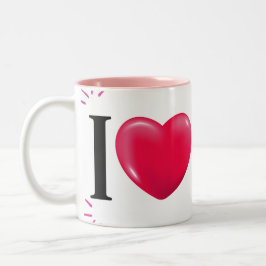 Taza Bicolor Me amo elegante