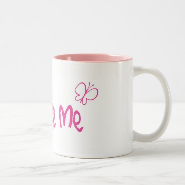 Taza Bicolor Me amo mariposa (Derecha)