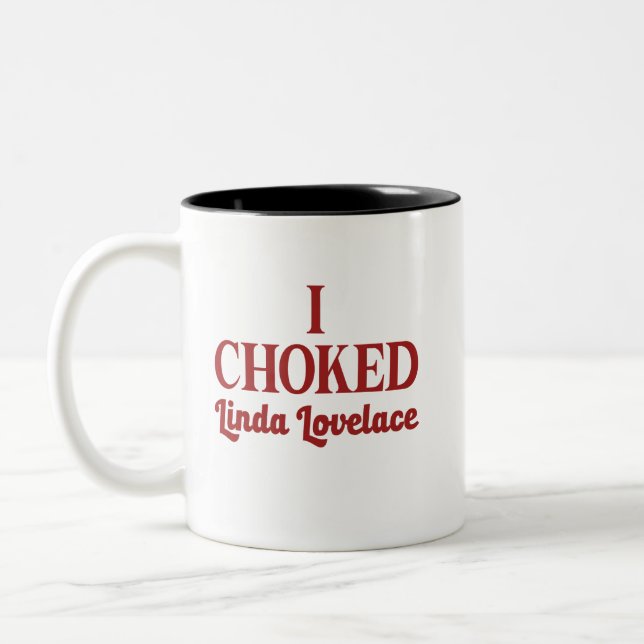Taza Bicolor Me Chocé Linda Lovelace (Izquierda)