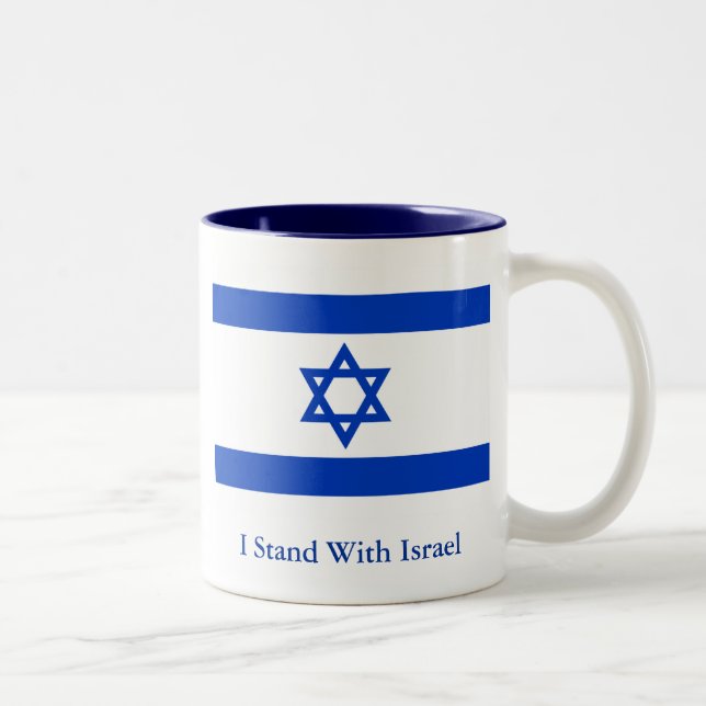 Taza Bicolor Me coloco con Israel (Derecha)