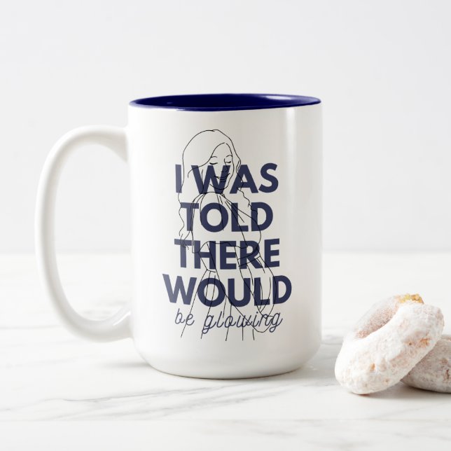 Taza Bicolor Me dijeron que habría un embarazo divertidísimo (Con donut)