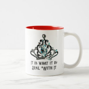 Taza Bicolor Me Dirigirás Como REINA