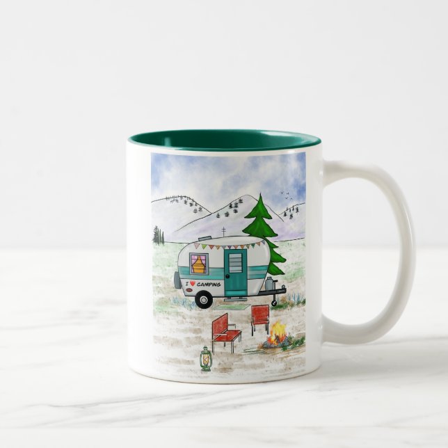 Taza Bicolor Me encanta Camping Mug (Derecha)