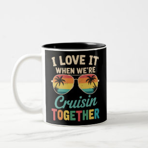 Taza Bicolor Me encanta cuando navegamos juntos crucero