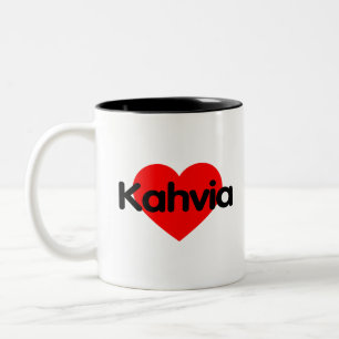Taza Bicolor Me encanta el café - Kahvia Finlandia