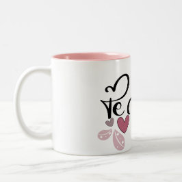 Taza Bicolor Me encanta el día de San Valentín