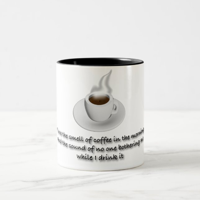 Taza Bicolor Me encanta el olor del café (Centro)
