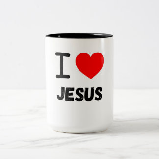 TAZA BICOLOR ME ENCANTA JESUS MUG