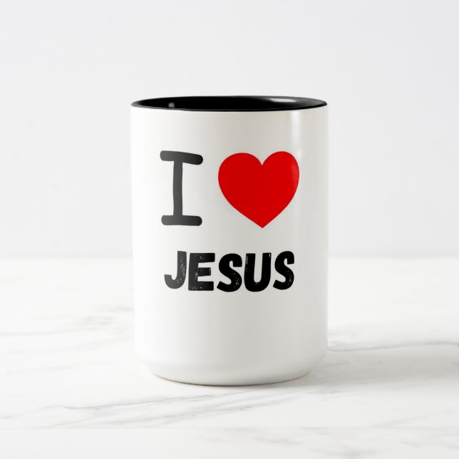 TAZA BICOLOR ME ENCANTA JESUS MUG (Centro)