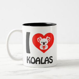 Taza Bicolor Me encanta Koalas