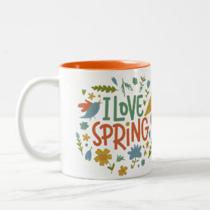 Taza Bicolor Me encanta la primavera
