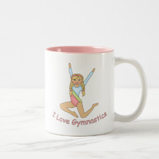 Taza Bicolor Me encanta la rubia de la gimnasia