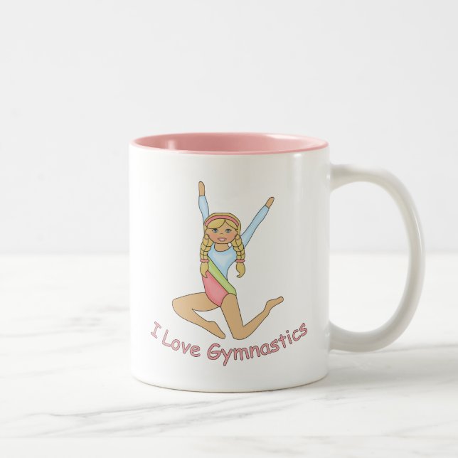 Taza Bicolor Me encanta la rubia de la gimnasia (Derecha)