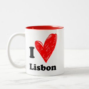 Taza Bicolor Me encanta Lisboa