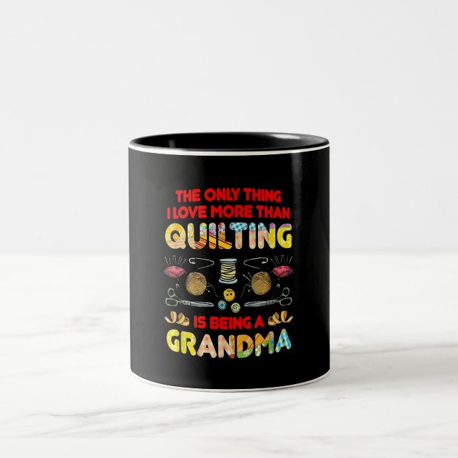 Taza Bicolor Me Encanta Más Que Ser Abuela. (Centro)