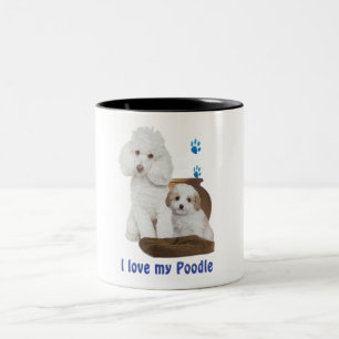 Taza Bicolor Me encanta mi caniche