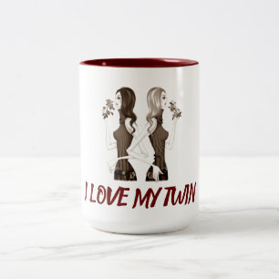TAZA BICOLOR ****ME ENCANTA MI DOS**** MUG