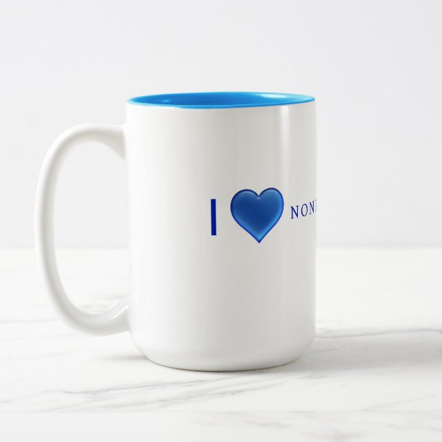 Taza Bicolor Me encanta NPM Mug (Izquierda)
