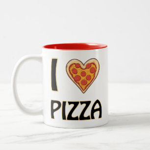 Taza Bicolor Me encanta Pizza
