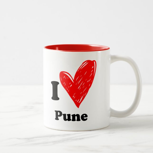 Taza Bicolor Me encanta Pune (Derecha)