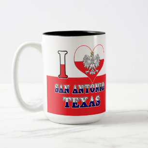 Taza Bicolor Me encanta San Antonio Texas