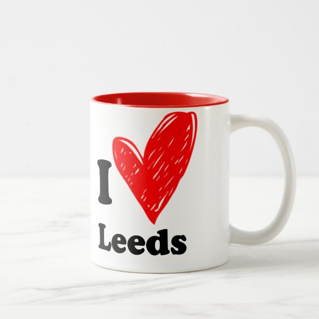 Taza Bicolor Me encantan Leeds (Derecha)