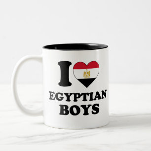 Taza Bicolor Me encantan los chicos egipcios