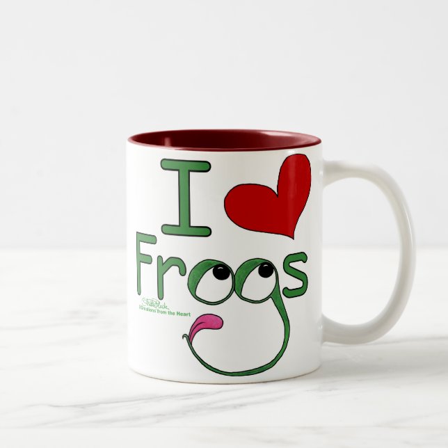 Taza Bicolor Me encantan los FROGS (Derecha)