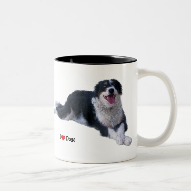 Taza Bicolor Me encantan los perros (Derecha)