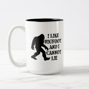 Taza Bicolor Me gusta Bigfoot y no puedo mentir