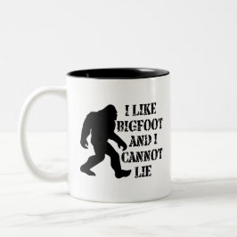 Taza Bicolor Me gusta Bigfoot y no puedo mentir