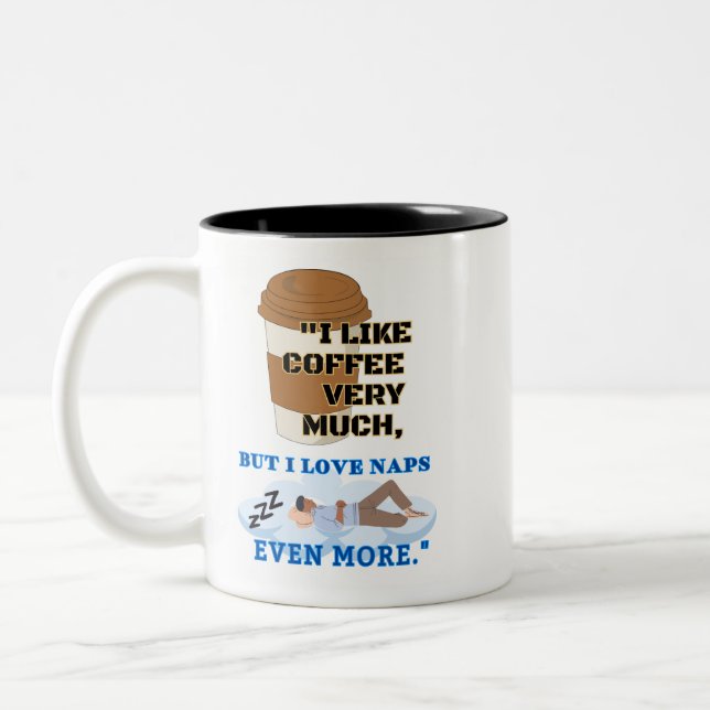 TAZA BICOLOR ME GUSTA MUCHO EL CAFÉ (Izquierda)