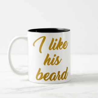 Taza Bicolor Me gusta su barba