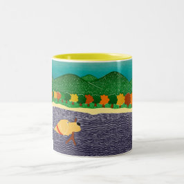 Taza Bicolor me gustan los palos—Tono amarillo Mug-Stephen Hune