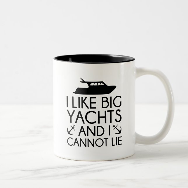 Taza Bicolor Me Gustan Los Yates Grandes (Derecha)