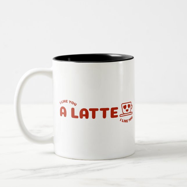 Taza Bicolor Me Gustas Mucho (Izquierda)