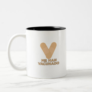 Taza Bicolor Me han vacunado
