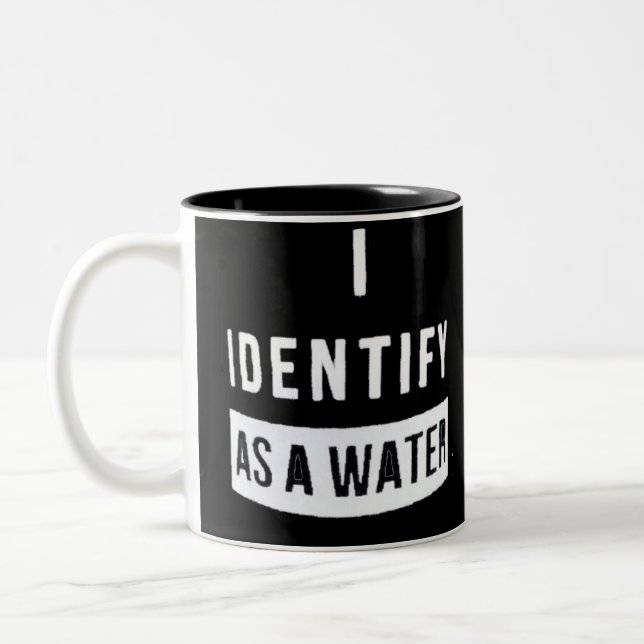Taza Bicolor Me Identifico Como Agua (Izquierda)