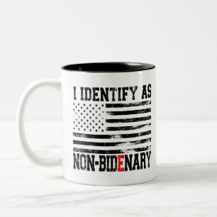Taza Bicolor Me Identifico Como No Independiente - Divertido An