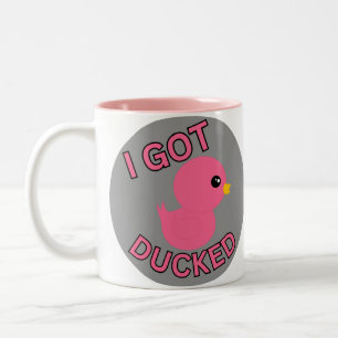 Taza Bicolor Me Tiraron La Mug Rosa