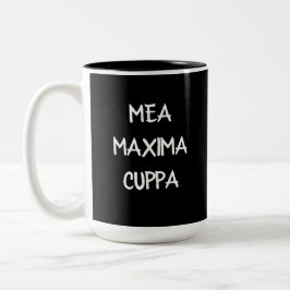 Taza Bicolor Mea latina tradicional católica máxima cuppaDos