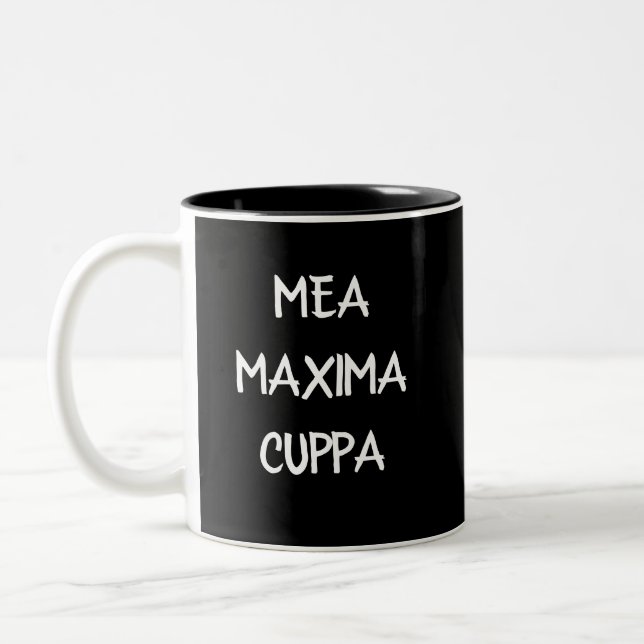 Taza Bicolor Mea Maxima Cuppa   (Izquierda)
