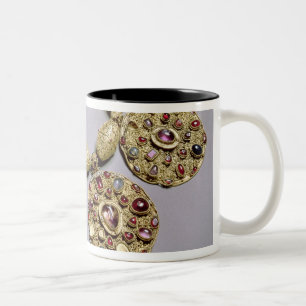 Taza Bicolor Medallones de 'Collar chalado