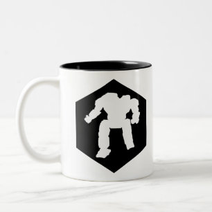 Taza Bicolor Media Mech Mug