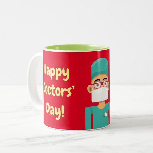 Taza Bicolor Médico cirujano (Anverso izquierdo)