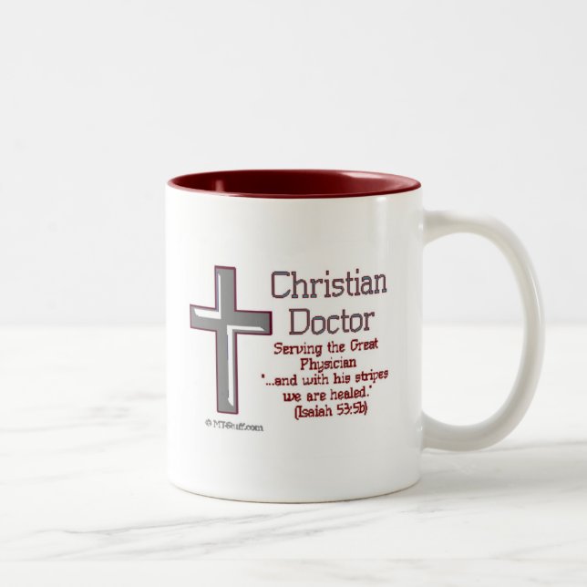 Taza Bicolor Médico cristiano (Derecha)
