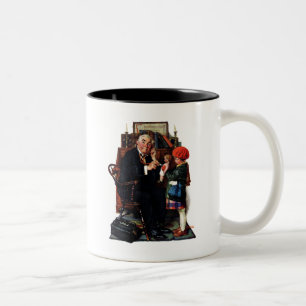 Taza Bicolor Médico y la muñeca