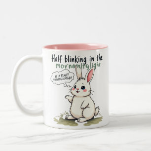Taza Bicolor medio parpadeo de conejo