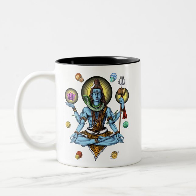 Taza Bicolor Meditación de Shiva (Izquierda)